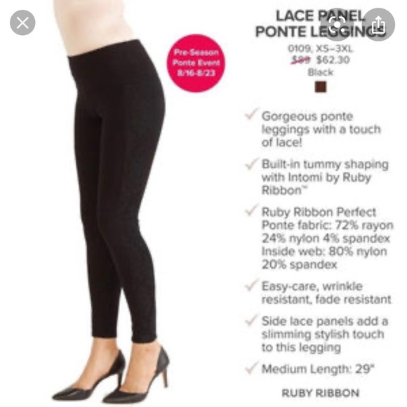 ruby ribbon leggings